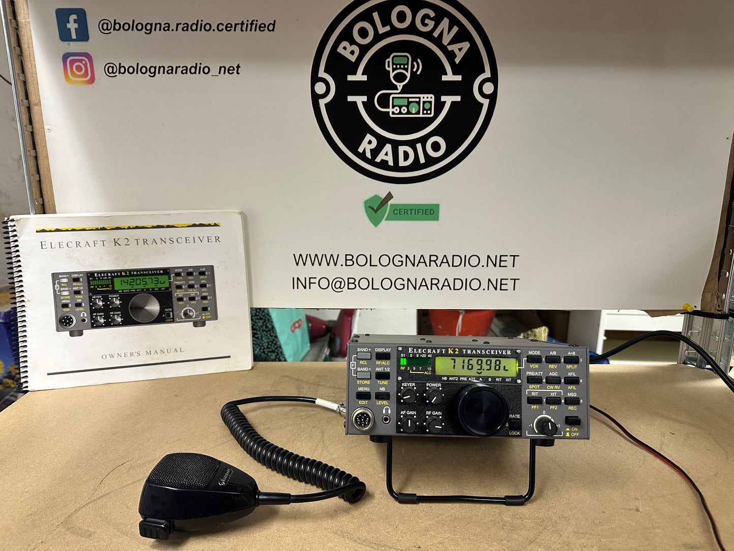 K2 Elecraft con AT - SSB - NB - porta seriale