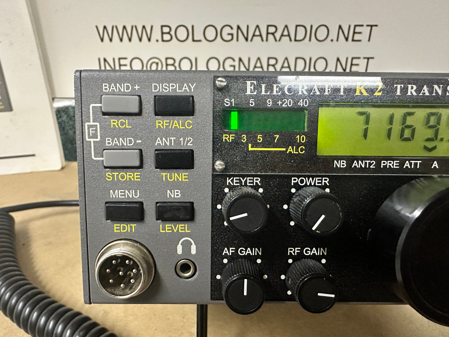 K2 Elecraft con AT - SSB - NB - porta seriale