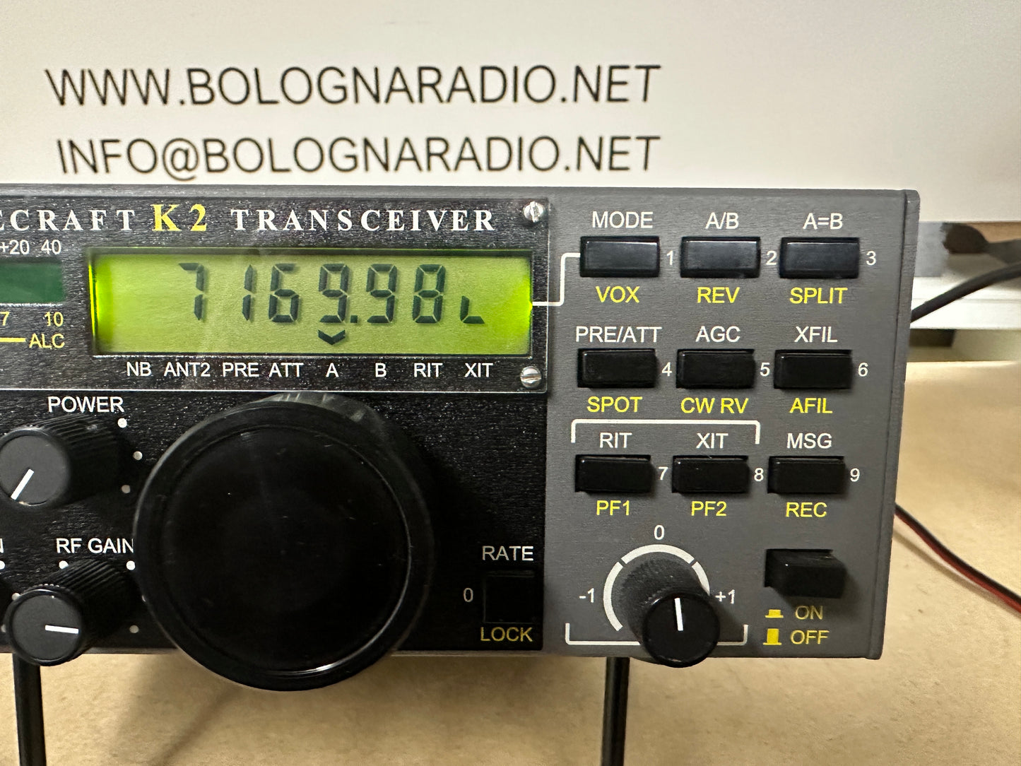 K2 Elecraft con AT - SSB - NB - porta seriale